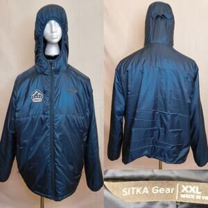 Sitka Gear High Country Hoody Men's 2XL Navy Blue Schnee Logo #W4934